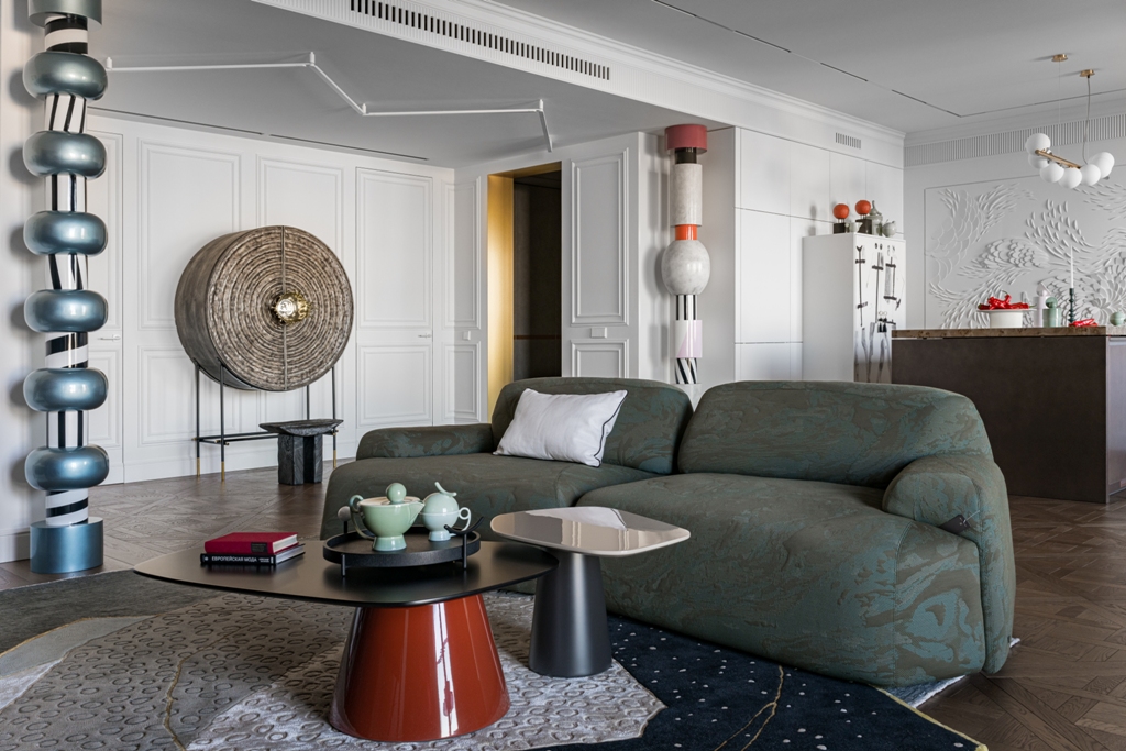 Реализованный проект с мебелью NATUZZI ITALIA